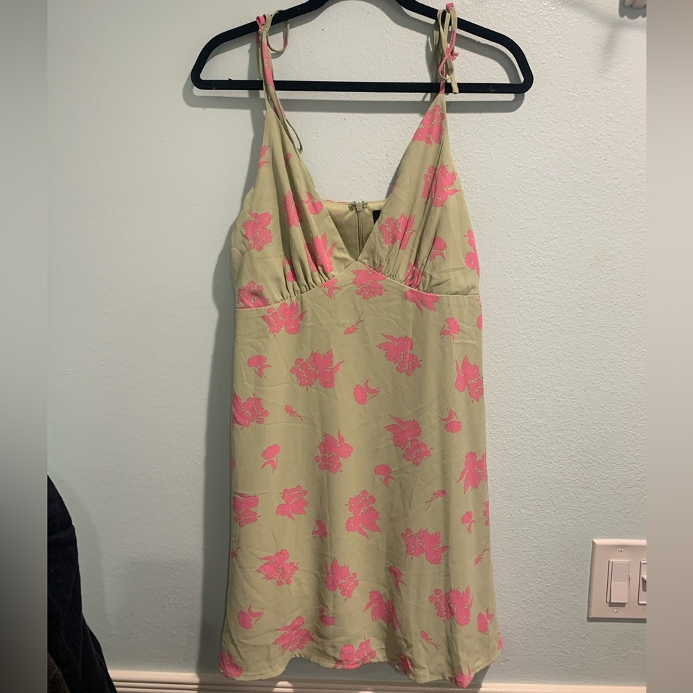 NWT Lime Floral Dress